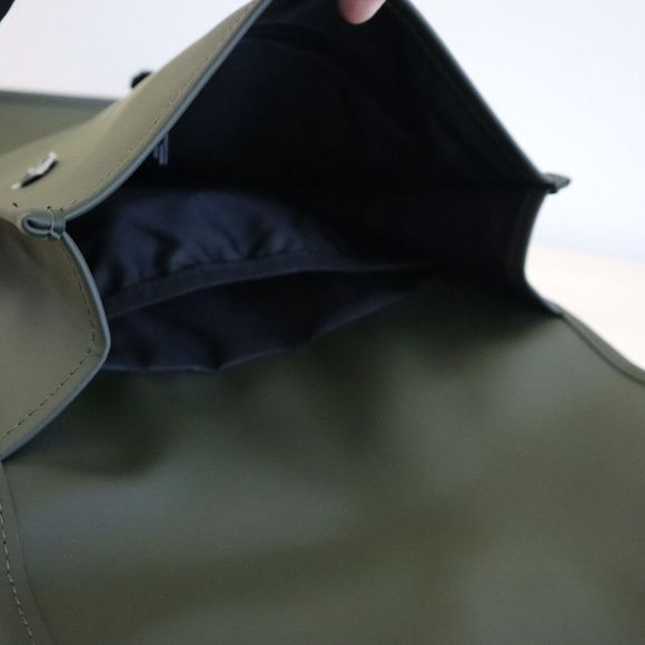 RAINS 12800 Unisex One Size Green Mini Waterproof Backpack - Picture 11 of 13